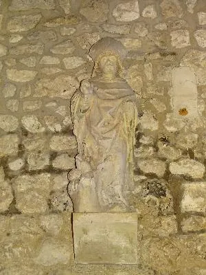 Statue : Saint-Nicolas dans l'église Saint-Martin de Breuilpont