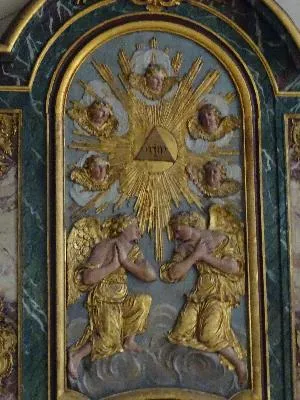 Autel et retable dit des Mathurins dans la Collégiale Saint-Gervais de Gisors