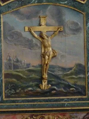 Autel et retable dit des Mathurins dans la Collégiale Saint-Gervais de Gisors