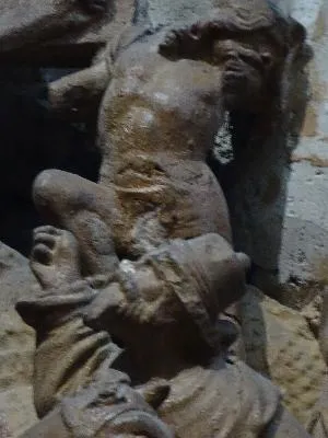 Groupe sculpté : La Crucifixion dans l'Abbatiale Saint-Taurin d'Évreux