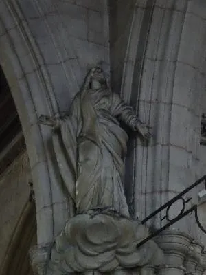 2 statues : la Vierge et saint Jean