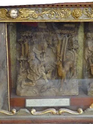 4 bas-reliefs : Scènes de la vie de saint Eustache