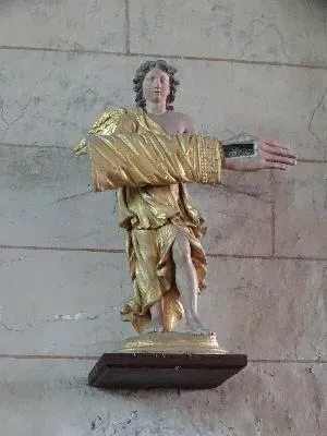 statuette-reliquaire : Ange reliquaire de saint Leu