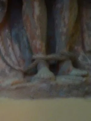 Statue Christ de Pitié dans l'Église Saint-Étienne de Saint-Étienne-du-Vauvray