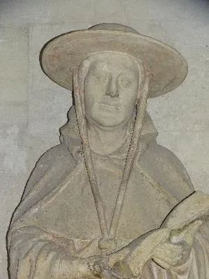 Statue : Saint-Jérôme dans l'Abbaye Notre-Dame du Bec-Hellouin