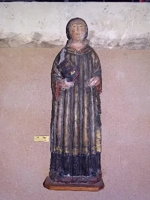 Statue : Saint-Méen dans l'Église Saint-André du Bec-Hellouin