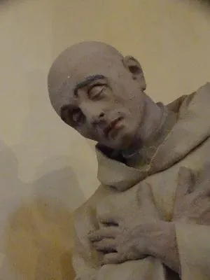 Statue : Saint-Bruno dans l'Église Saint-Georges d'Aubevoye