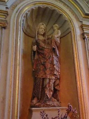 2 statues : Vierge à l'Enfant, Saint Nicolas