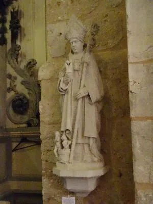 Statue : Saint-Nicolas dans l'Église Saint-Georges d'Aubevoye