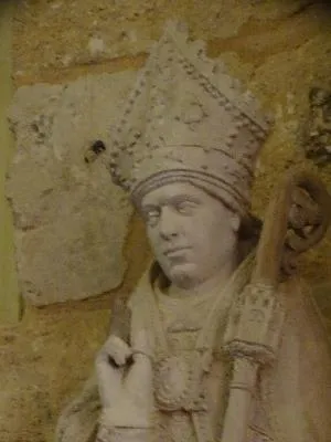Statue : Saint-Nicolas dans l'Église Saint-Georges d'Aubevoye