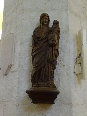 groupe sculpté (petite nature) : Sainte Anne trinitaire