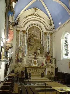 retable du maître-autel et 2 statues : Saint Eloi, Saint Germain