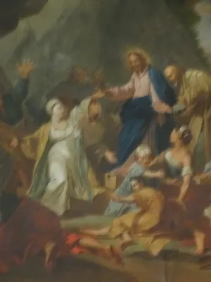 Tableau : La Résurrection de Lazare dans la Collégiale de Vernon