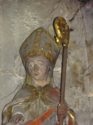 Statue de Saint-Claude dans l'Église Notre-Dame-des-Arts de Pont-de-l'Arche