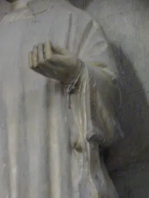 Statue de Saint-Léonard-de-Noblat dans l'Église Saint-Sauveur du petit Andely