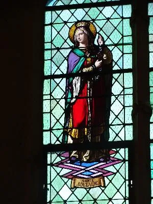 Vitrail Baie 6 : Sainte-Adélaïde Sainte-François de Sales
