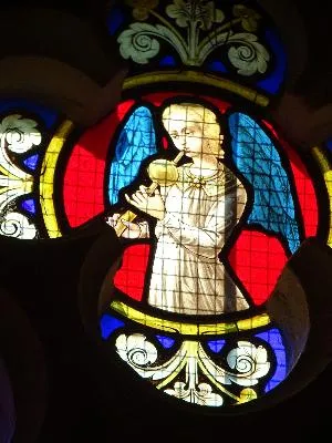Vitrail baie 8 : St Laurent - St Mamert dans l'Église Notre-Dame de Buis-sur-Damville