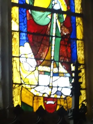 Vitrail Baie 6 Saint-Nicolas, sa vie, ses miracles dans l'Église Notre-Dame de Louviers