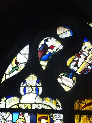 Vitrail Baie 6 Saint-Nicolas, sa vie, ses miracles dans l'Église Notre-Dame de Louviers