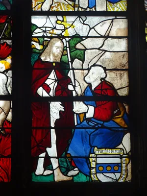 Vitrail Baie 16 Résurrection et apparitions du Christ dans l'Église Notre-Dame de Louviers