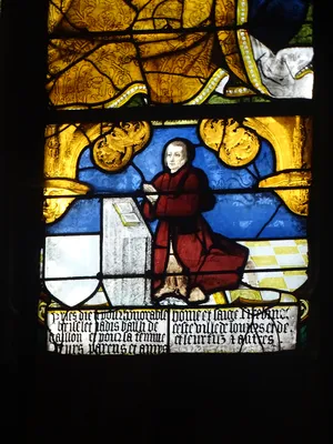 Vitrail Baie 17 Résurrection et apparitions du Christ dans l'Église Notre-Dame de Louviers