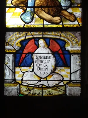 Vitrail Baie 17 Résurrection et apparitions du Christ dans l'Église Notre-Dame de Louviers