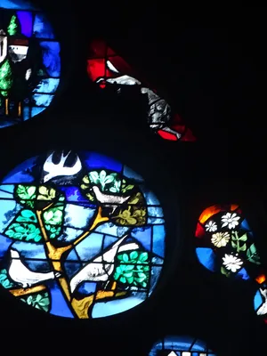 Vitrail Baie 7 - Saint-François d'Assise dans l'Église Notre-Dame-des-Arts de Pont-de-l'Arche