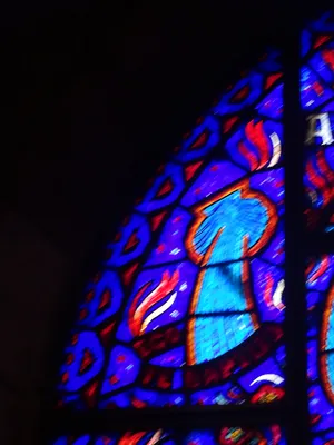 Vitrail Baie 2 - Les sept sacrements dans l'Église Saint-Hélier de Beuzeville