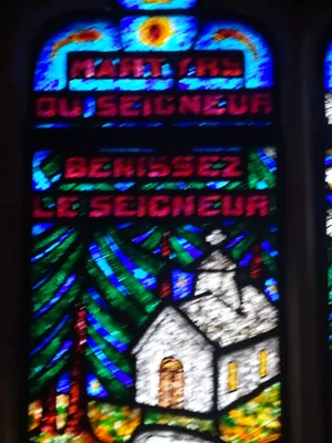 Vitrail Baie 8 - Saint-Hélier dans l'Église Saint-Hélier de Beuzeville