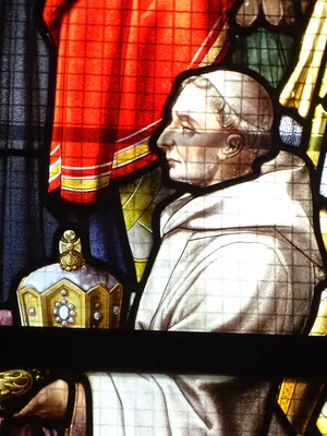 Vitrail Baie 14 : Vie de Clovis dans l'Église Saint-Lô de Bourg-Achard