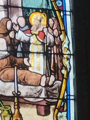 Vitrail Baie 1 dans l'Église Saint-Evroult de Damville