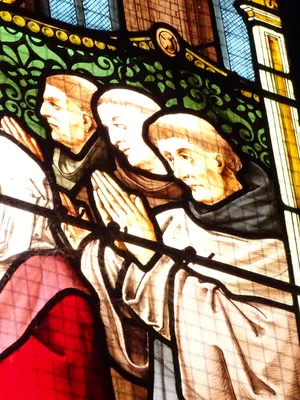 Vitrail Baie 2 : Messe de Saint-Martin dans l'Église Saint-Martin à Nonancourt