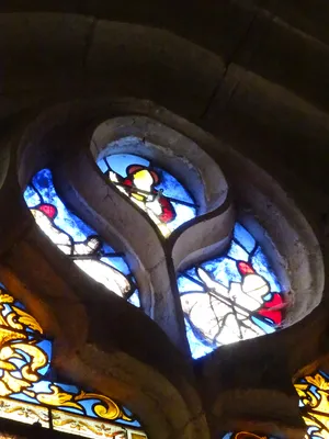 Vitrail Baie 2 : Messe de Saint-Martin dans l'Église Saint-Martin à Nonancourt