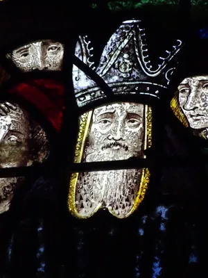 Vitrail baie 13 : Parenté de la Vierge dans l'Église Saint-Martin à Nonancourt