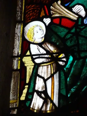 Vitrail baie 13 : Parenté de la Vierge dans l'Église Saint-Martin à Nonancourt