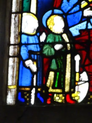 Vitrail baie 13 : Parenté de la Vierge dans l'Église Saint-Martin à Nonancourt