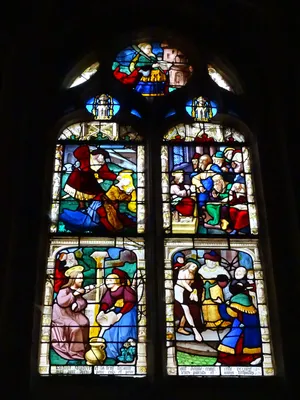 Baie 15 : Scènes de la vie du Christ, Sainte-Barbe