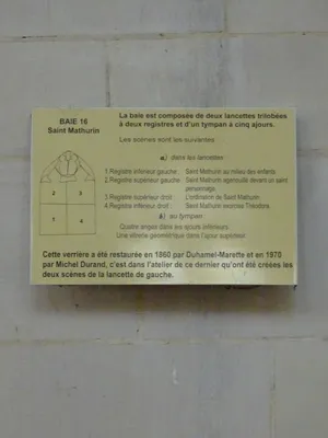 Vitrail Baie 16 : Vie de Saint-Mathurin dans l'Église Saint-Martin à Nonancourt
