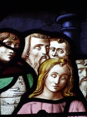 Vitrail Baie 17 : La Passion dans l'Église Saint-Martin à Nonancourt