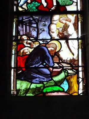 Vitrail Baie 17 : La Passion dans l'Église Saint-Martin à Nonancourt