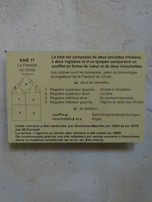 Vitrail Baie 17 : La Passion dans l'Église Saint-Martin à Nonancourt