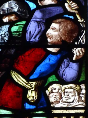Vitrail Baie 19 : La Passion dans l'Église Saint-Martin à Nonancourt