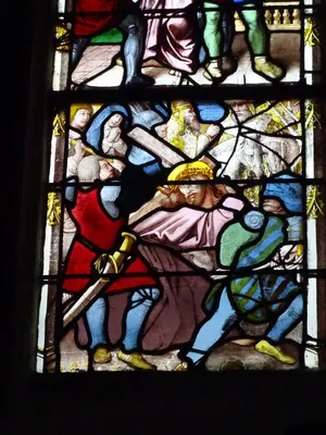 Vitrail Baie 19 : La Passion dans l'Église Saint-Martin à Nonancourt