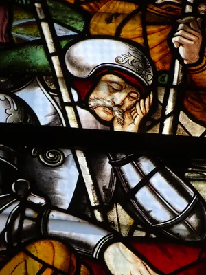 Vitrail Baie 104 : La Résurrection dans l'Église Saint-Martin à Nonancourt