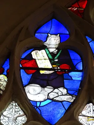 Vitrail Baie 105 : Le Baiser de Judas et l'Arrestation du Christ dans l'Église Saint-Martin à Nonancourt