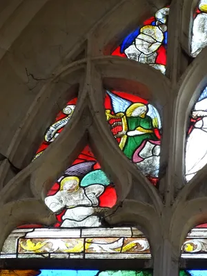 Vitrail Baie 109 : L'Entrée à Jérusalem dans l'Église Saint-Martin à Nonancourt
