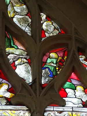 Vitrail Baie 109 : L'Entrée à Jérusalem dans l'Église Saint-Martin à Nonancourt