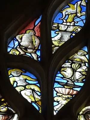 Vitrail Baie 110 : La Pêche miraculeuse dans l'Église Saint-Martin à Nonancourt