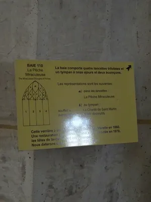 Vitrail Baie 110 : La Pêche miraculeuse dans l'Église Saint-Martin à Nonancourt