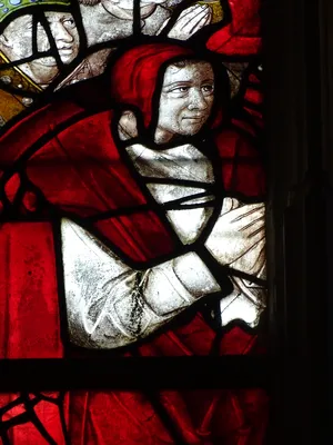 Vitrail Baie 114 : Le Triomphe de l'Eglise dans l'Église Saint-Martin à Nonancourt